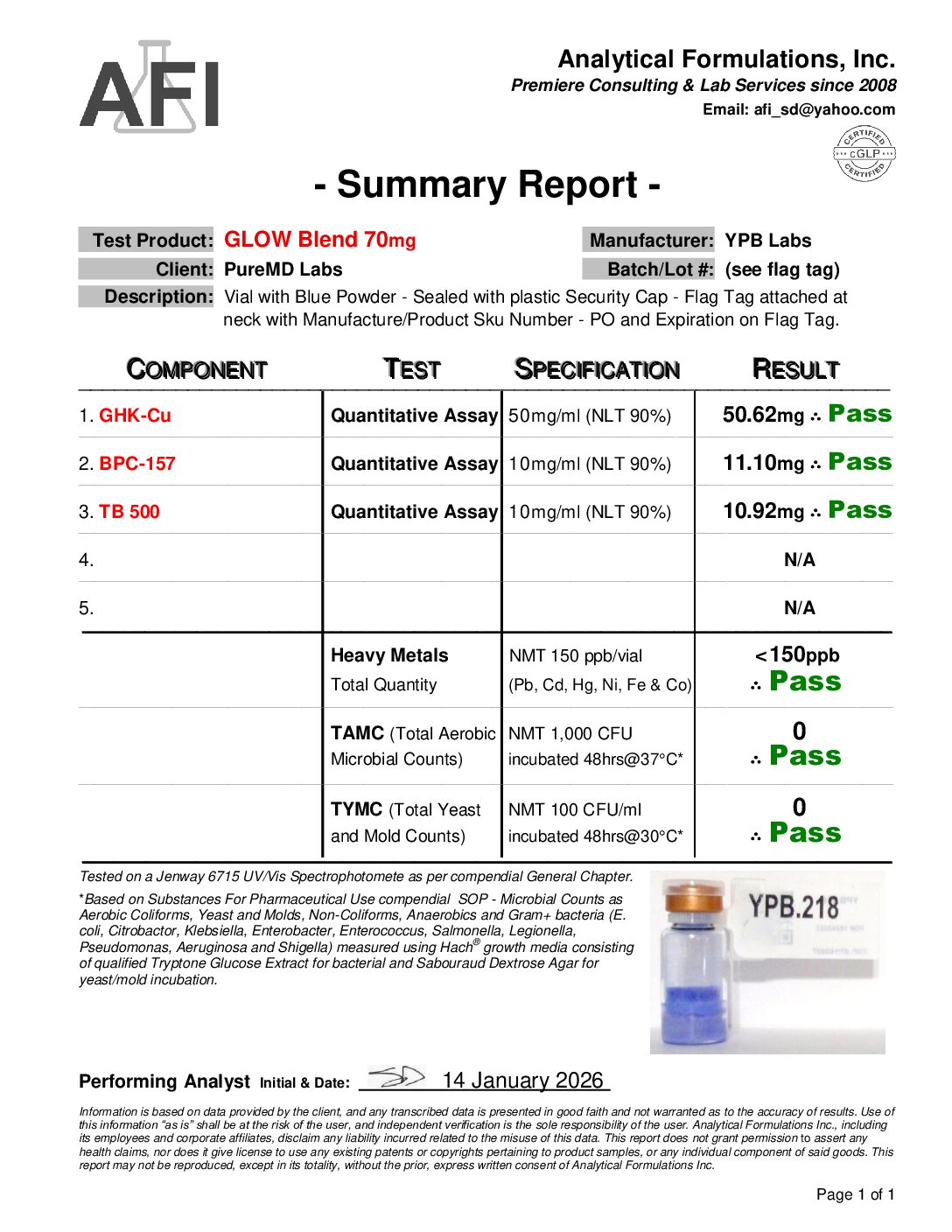 GLOW Blend (GHK-Cu/BPC-157/TB-500) - Image 2