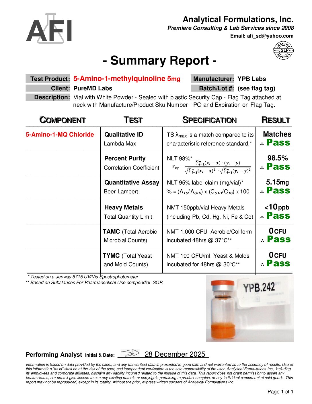 5-Amino-1MQ - Image 2