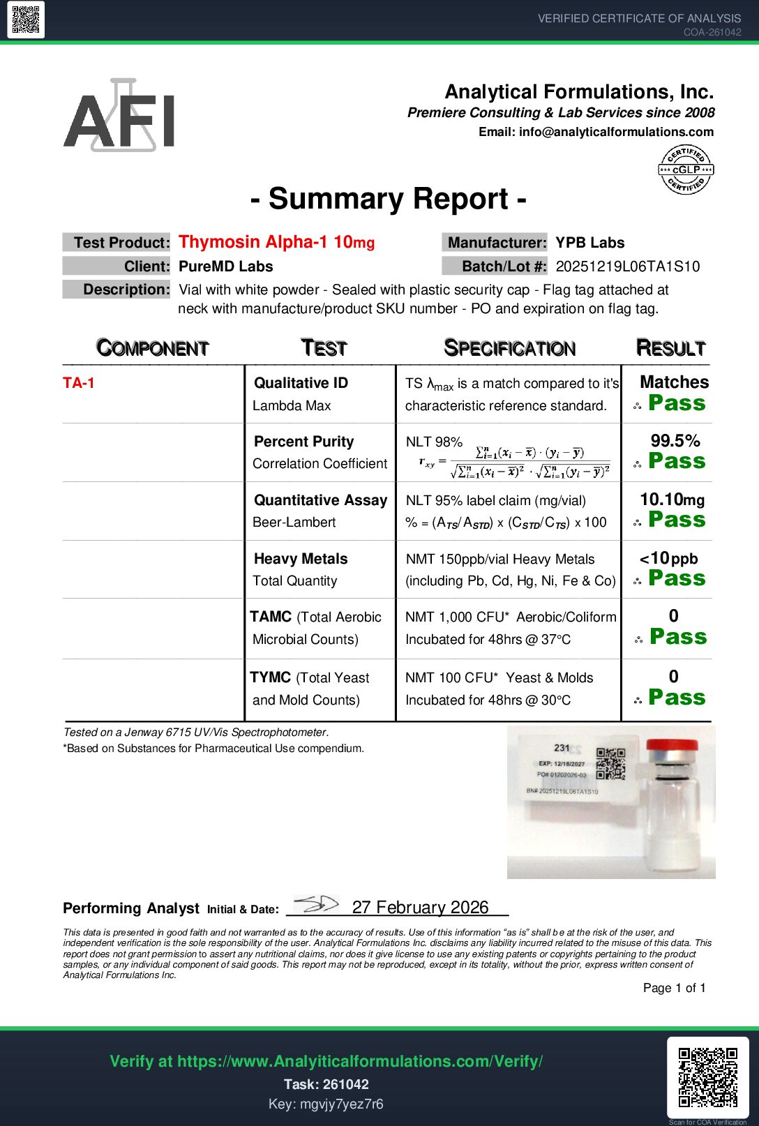 Thymosin Alpha-1 - Image 2